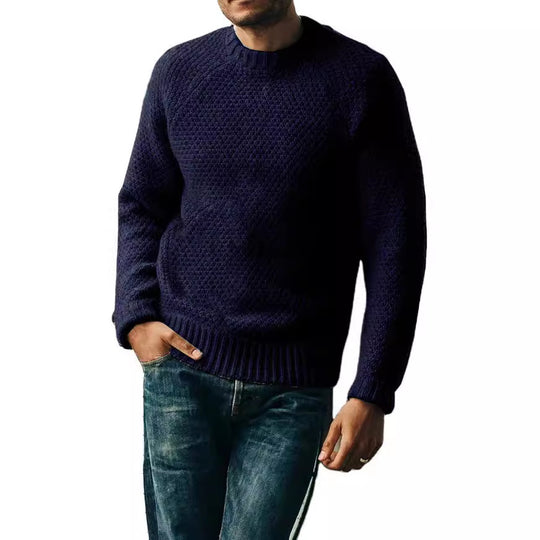 Herren Strickpullover mit zeitlosem Strukturdesign R&B