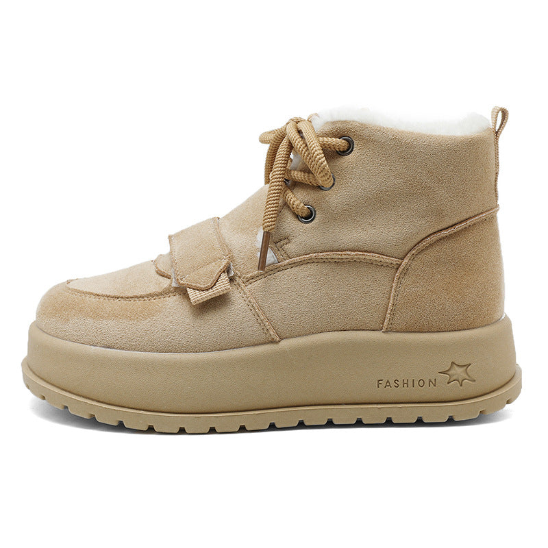 Damen modische gefütterte Winterstiefel mit rutschfester Sohle R&B