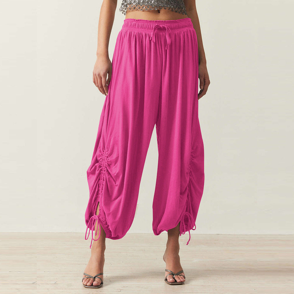 Damen Bequeme Haremshose mit raffinierten Rüschendetails R&B