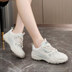 Damen Sportliche Freizeitsneaker mit atmungsaktiven Mesh-Einsätzen und griffiger Laufsohle R&B