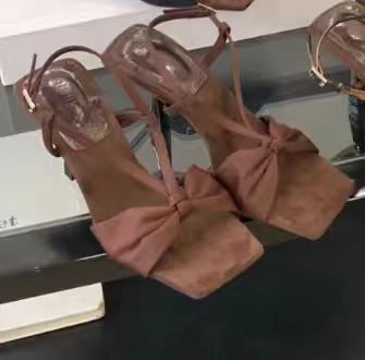 Damen Sling-Sandalen mit dekorativem Knotendesign und elegantem Absatz R&B