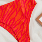 Damen Bikini-Set mit modernem Wickeldesign und hohem Beinausschnitt R&B
