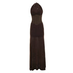 Damen Elegantes Maxikleid mit schimmernden Akzenten und figurformendem Oberteil R&B