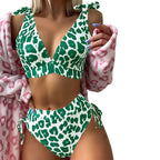 Damen Hochgeschnittener Bikini mit verstellbaren Trägern