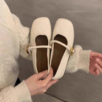 Damen Ballerinas mit verspieltem Riemendesign und elegantem Schnallenakzent R&B