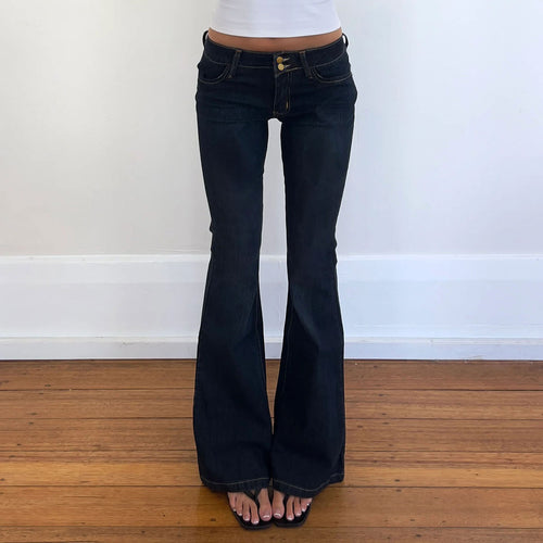 Damen High-Waist Schlagjeans mit klassischem Schnitt R&B