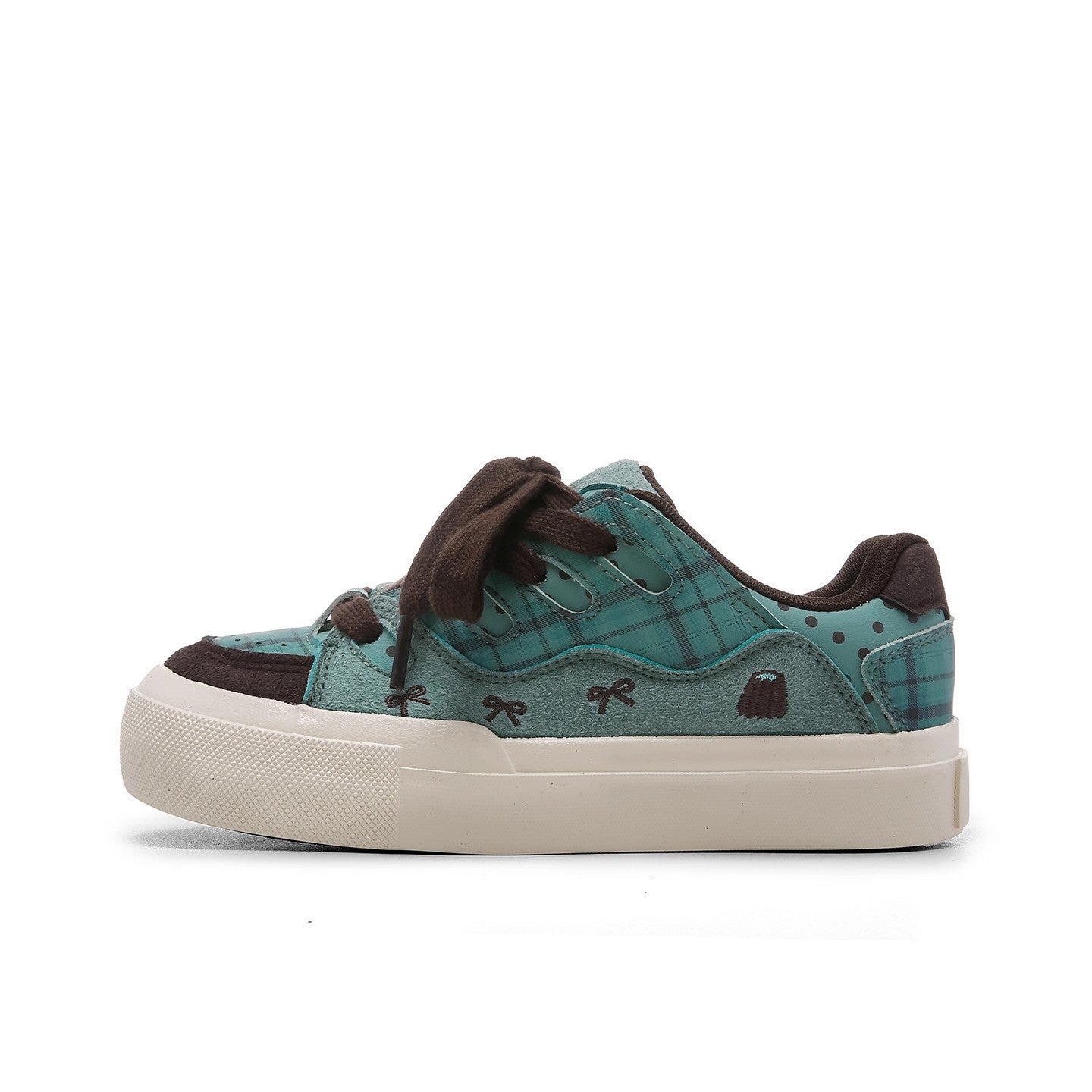Damen Trendige Freizeitsneaker mit gemütlichem Innenfutter und einzigartigem Karomuster
