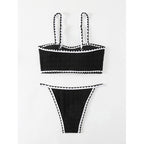 Damen Bikini-Set mit raffinierter Struktur und verstellbaren Trägern R&B