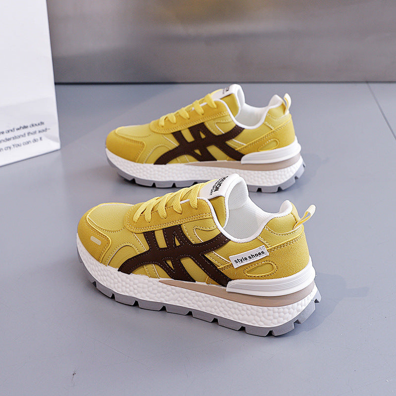 Damen Sportliche Sneakers mit stabiler Sohle und atmungsaktiver Obermaterialstruktur R&B
