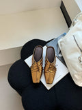 Damen elegante Mules mit geschwungenem Design