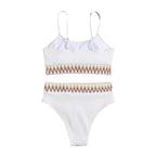 Damen Hoch geschnittener Bikini mit sportlichem Oberteil und kreativem Design