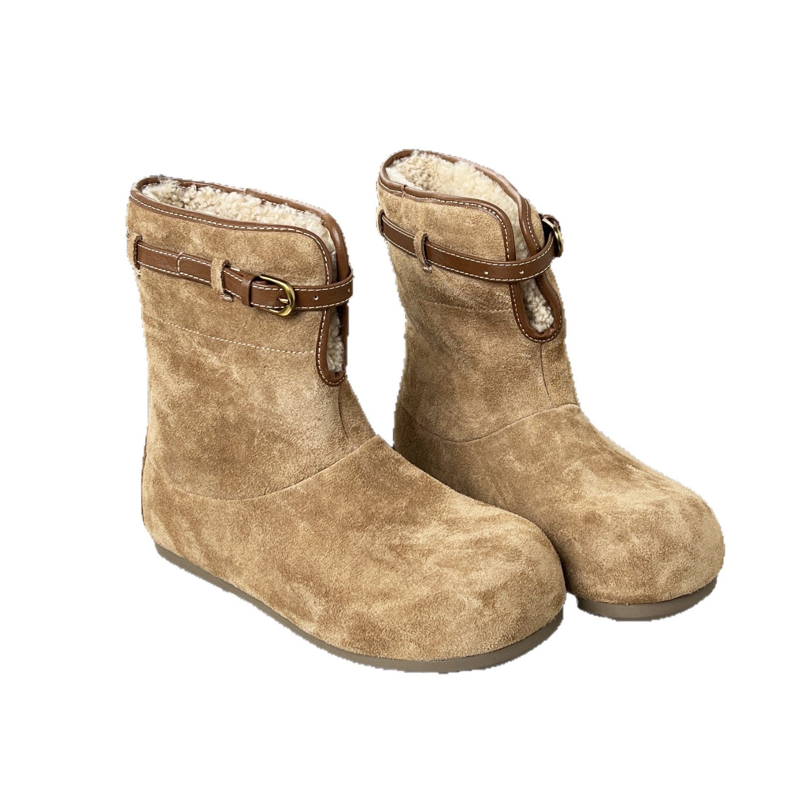 Damen modische und warme Stiefel mit weichem Innenfutter R&B