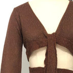 Damen Zweiteiler Strickensemble mit raffiniertem Schnitt R&B