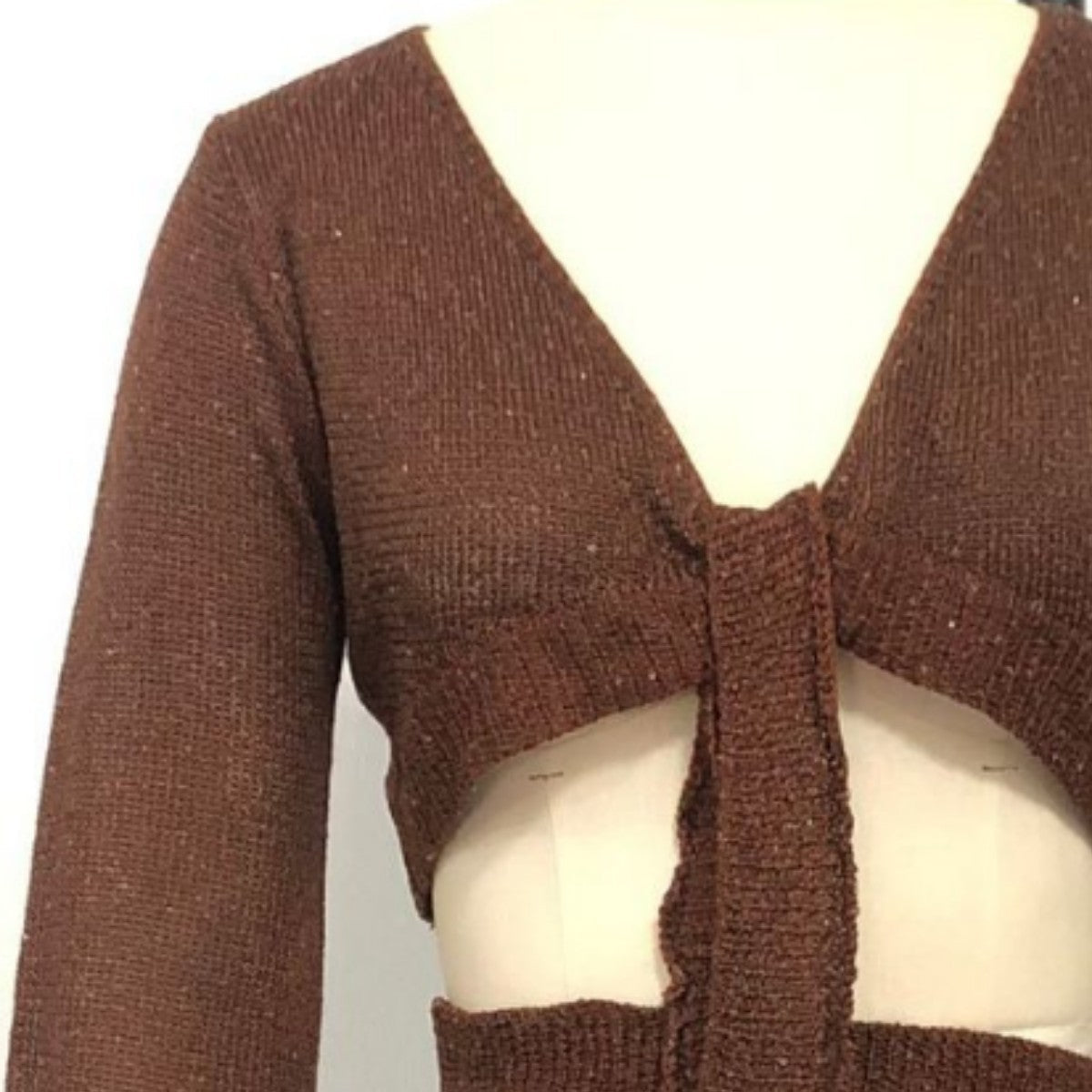 Damen Zweiteiler Strickensemble mit raffiniertem Schnitt R&B