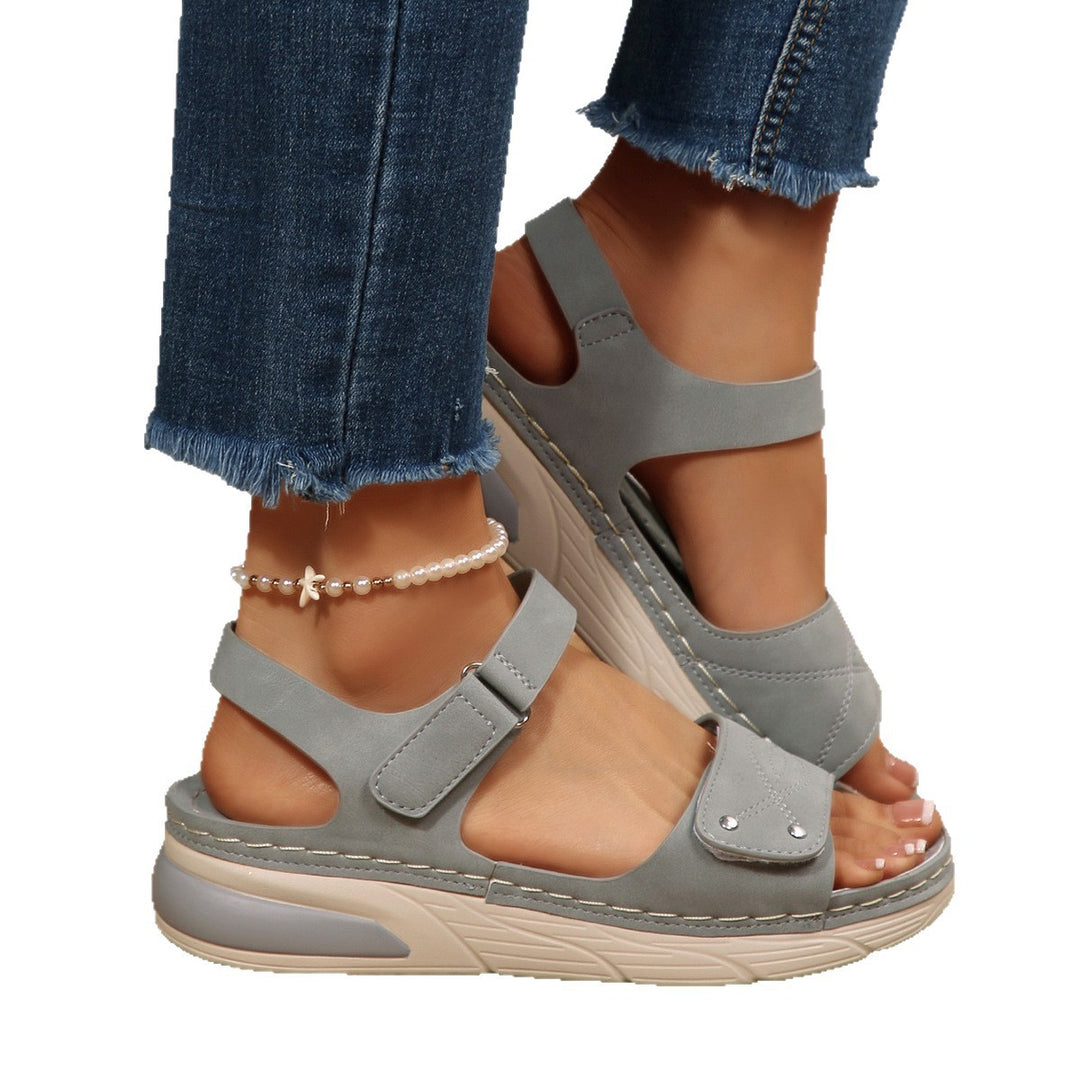 Damen Komfortable orthopädische Sandalen mit Riemen R&B