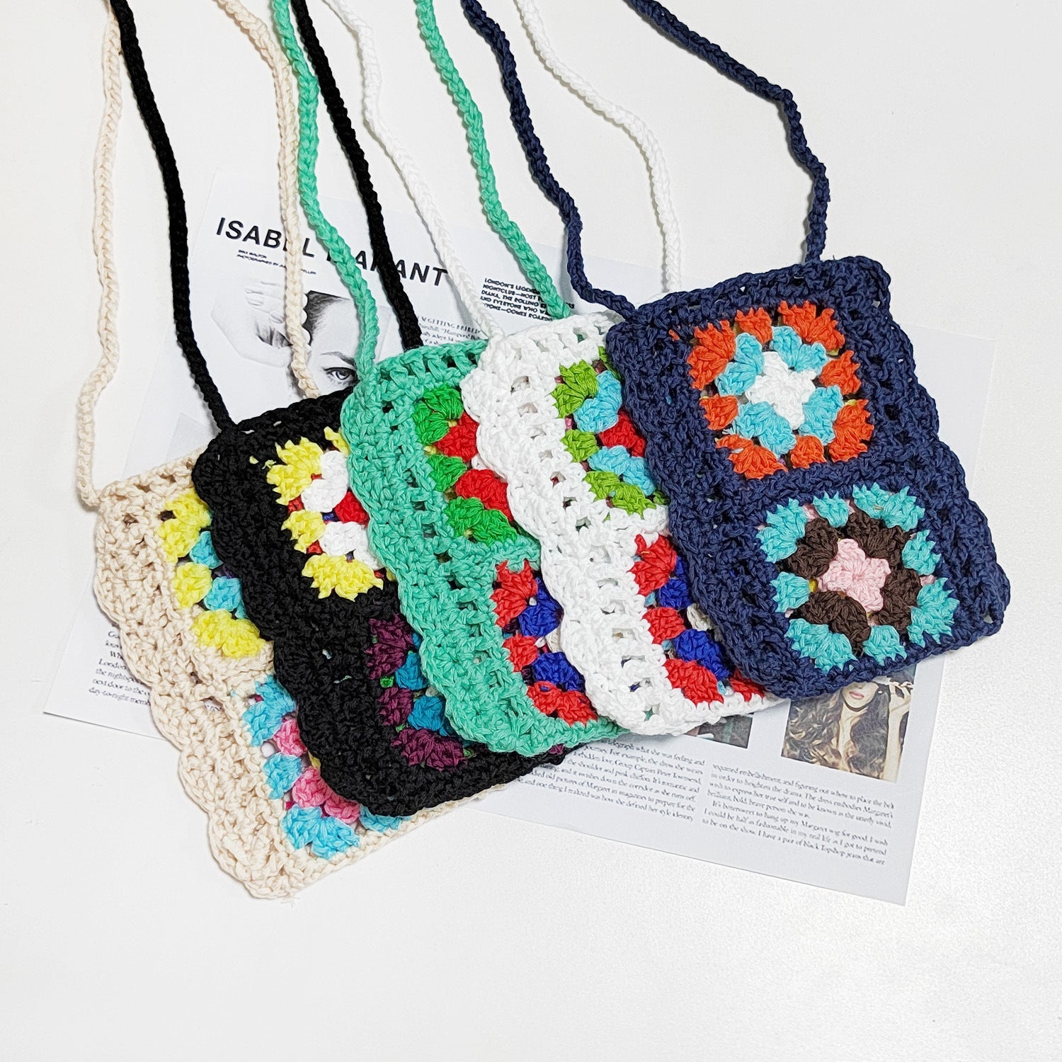 Damen Handgefertigte Häkel-Tasche R&B 1779787760