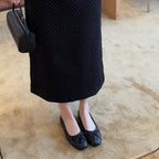 Damen Ballerinas mit elegantem Karomuster und dekorativem Schleifenbild R&B