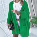 Damen Grober Strick-Cardigan R&B