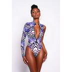 Damen Badeanzug mit asymmetrischem Design R&B
