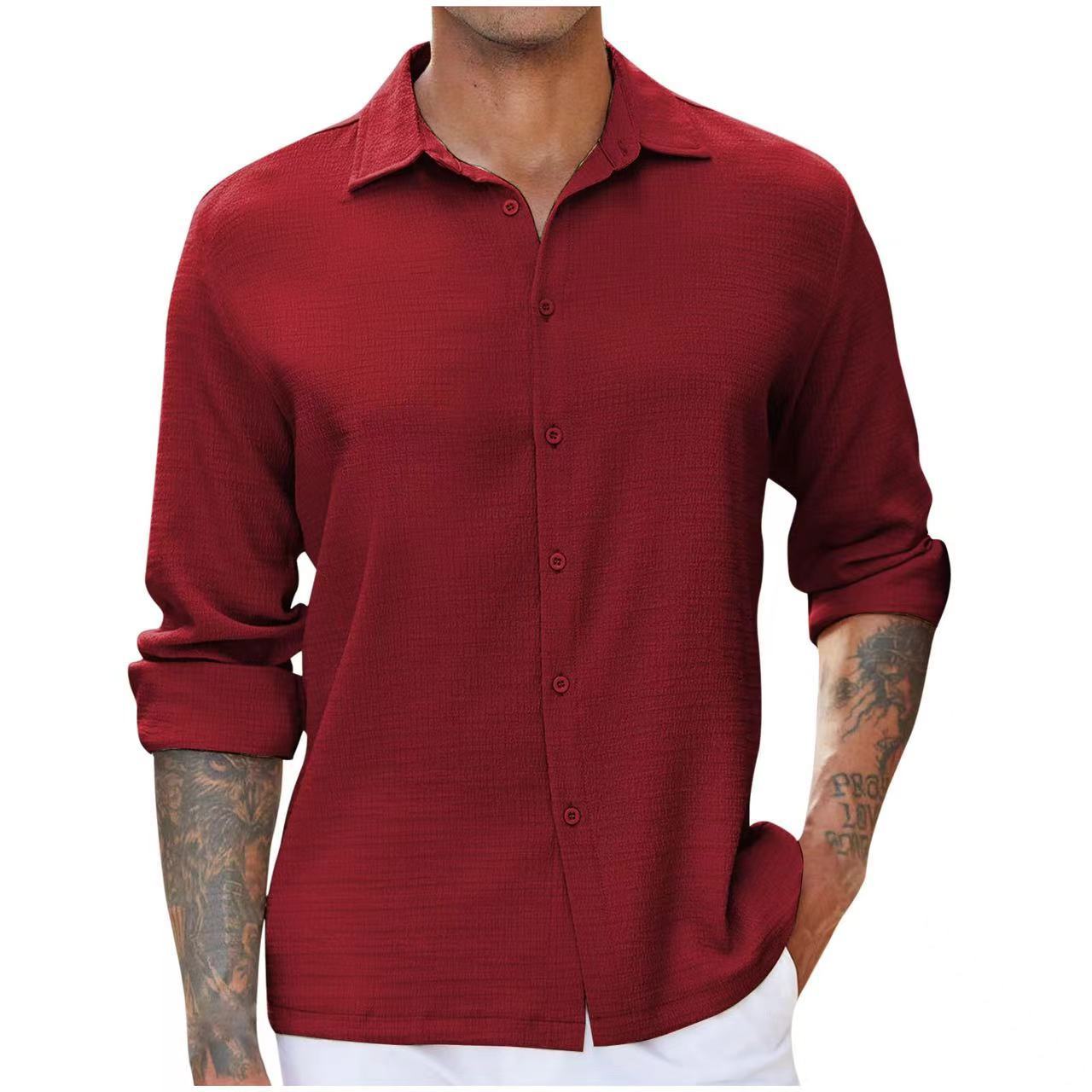 Herren Langarmhemd R&B