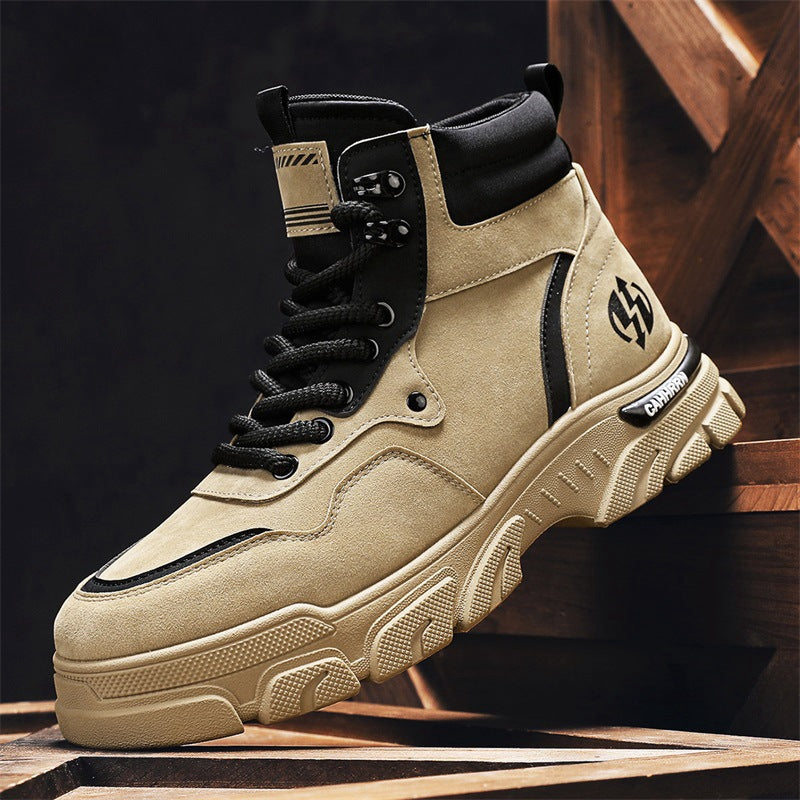 Damen Sportliche High-Top Stiefel mit robustem Profil und Dämpfungstechnologie R&B