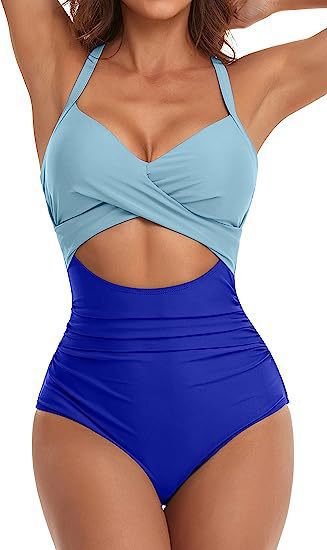 Damen Cut-Out Badeanzug R&B