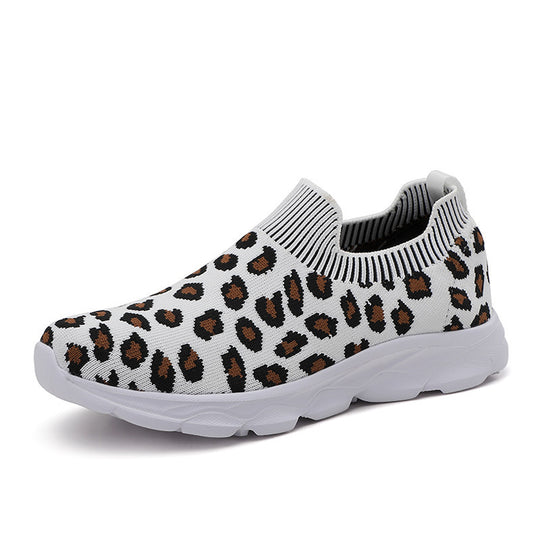 Damen Sneakers mit flexiblem Strick-Obermaterial und rutschfester Sohle R&B