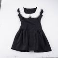 Damen Kleid im Vintage-Stil mit Spitzenkragen und weitem Rock R&B