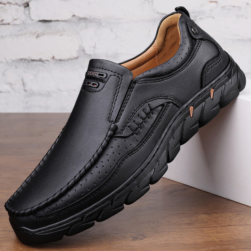Damen Elegante und bequeme Leder Slipper R&B