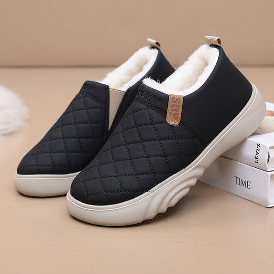 Damen Bequeme und warme Hausschuhe mit kuscheligem Innenfutter R&B