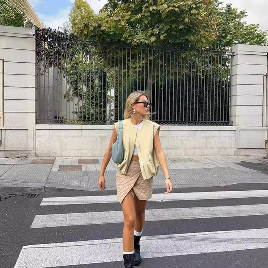 Damen Utility-Weste mit praktischen Taschen und raffiniertem Schnitt R&B