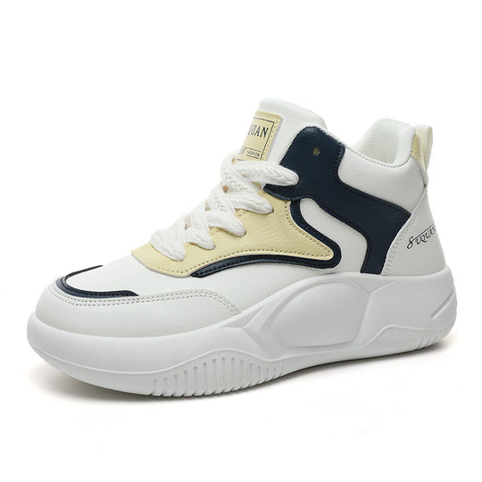 Damen modische High-Top Sneakers mit atmungsaktiver Oberfläche und flexibler Sohle R&B