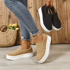 Damen Slip-On Sneakers mit rutschfester Sohle und atmungsaktivem Obermaterial R&B