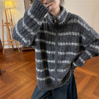 Damen Strickpullover mit hohem Kragen R&B