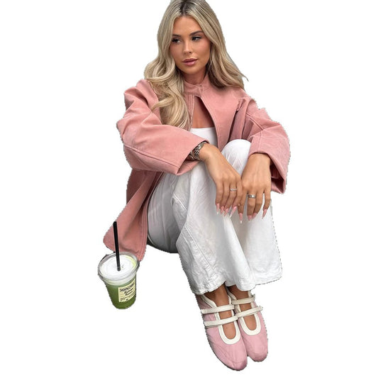 Damen Oversized Blazerjacke R&B
