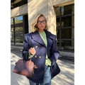 Damen Wollmantel mit doppeltem Knopfverschluss und elegance Schnitt R&B