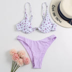 Damen Cup-Bikini-Set mit floralem Design R&B