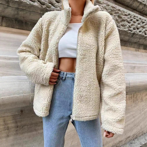 Damen kuscheliger Fleece-Jacke R&B
