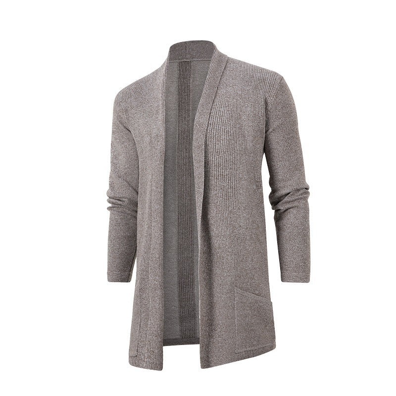 Herren Strickjacke mit offenem Schnitt und praktischen Taschen R&B