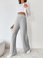 Damen Weite Ripp-Hosen mit elastischem Bund R&B