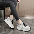 Damen Sportliche Chunky Sneakers mit atmungsaktiver Mesh-Oberfläche und rutschfester Sohle R&B