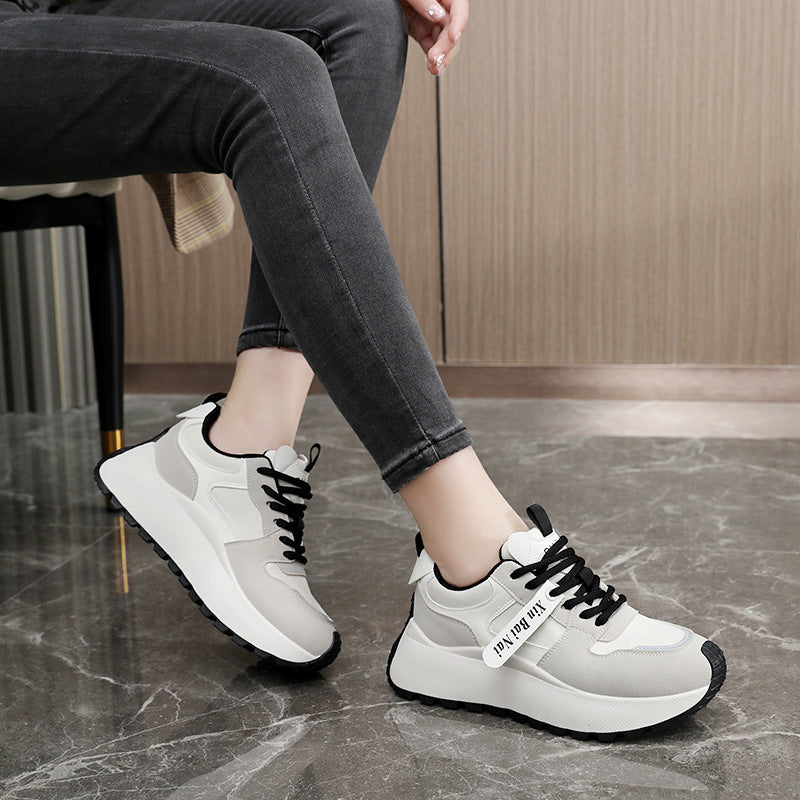 Damen Sportliche Chunky Sneakers mit atmungsaktiver Mesh-Oberfläche und rutschfester Sohle R&B