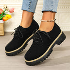 Damen Schnürschuhe mit rutschfester Profilsohle und komfortabler Polsterung R&B