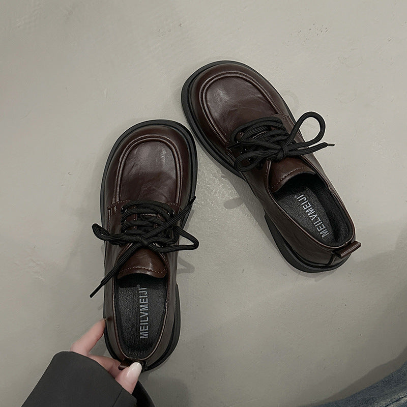 Damen elegante Schnürschuhe mit rutschfester Sohle und modischem Design R&B