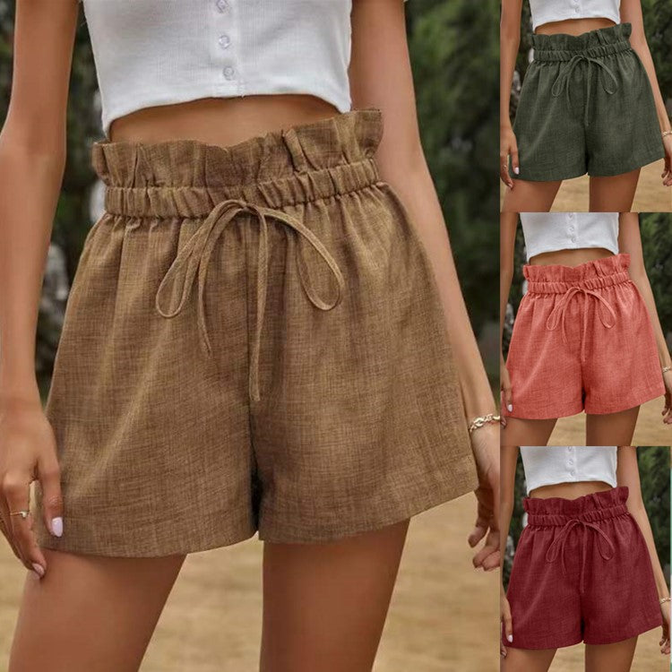Damen lässige Shorts mit elastischem Bund R&B