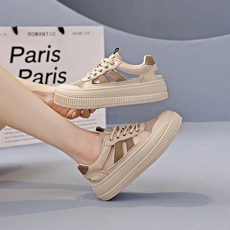 Damen Modische Sneaker mit luftiger Mesh-Oberfläche und flexiblem Sohlenprofil R&B