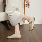 Damen Schlichte und modische Clogs mit dekorativer Schleifenapplikation