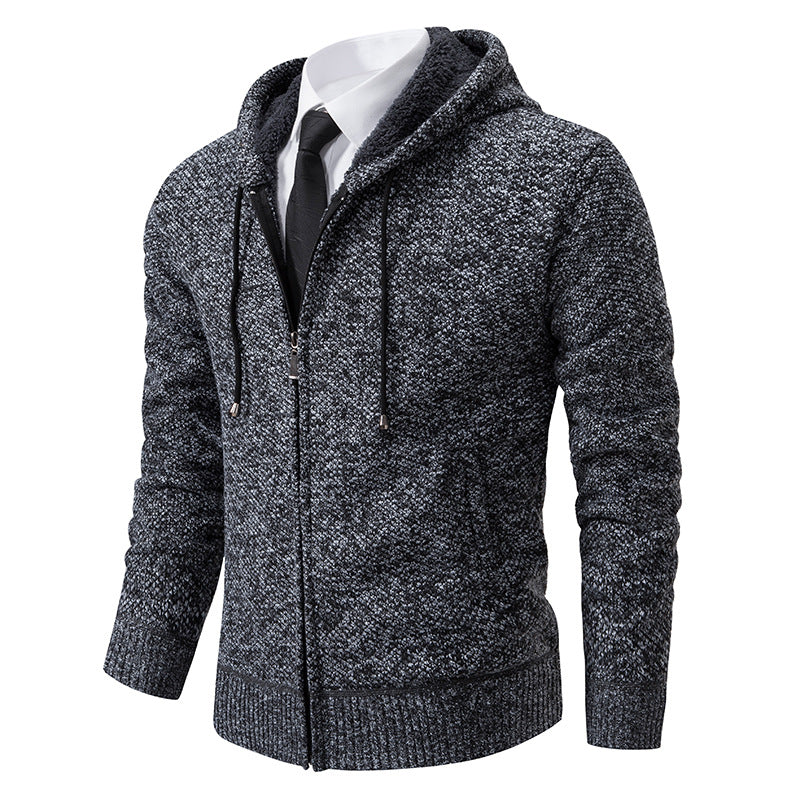 Herren Strickjacke mit modernem Schnitt und praktischem Reißverschluss R&B