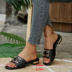 Damen modische Riemchensandalen mit luxuriöser Schmuckverzierung R&B