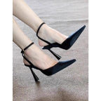 Damen elegante Slingback Pumps mit hohem Absatz R&B